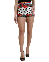 Dolce & Gabbana Multicolor Floral Polka Dot Hot Pants Shorts -   -  Dolce & Gabbana.